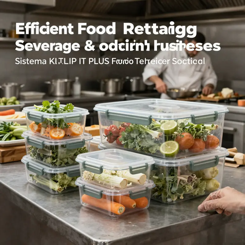 A busy kitchen scene featuring the Sistema KLIP IT PLUS Food Storage Container 3L storing fresh ingredients.