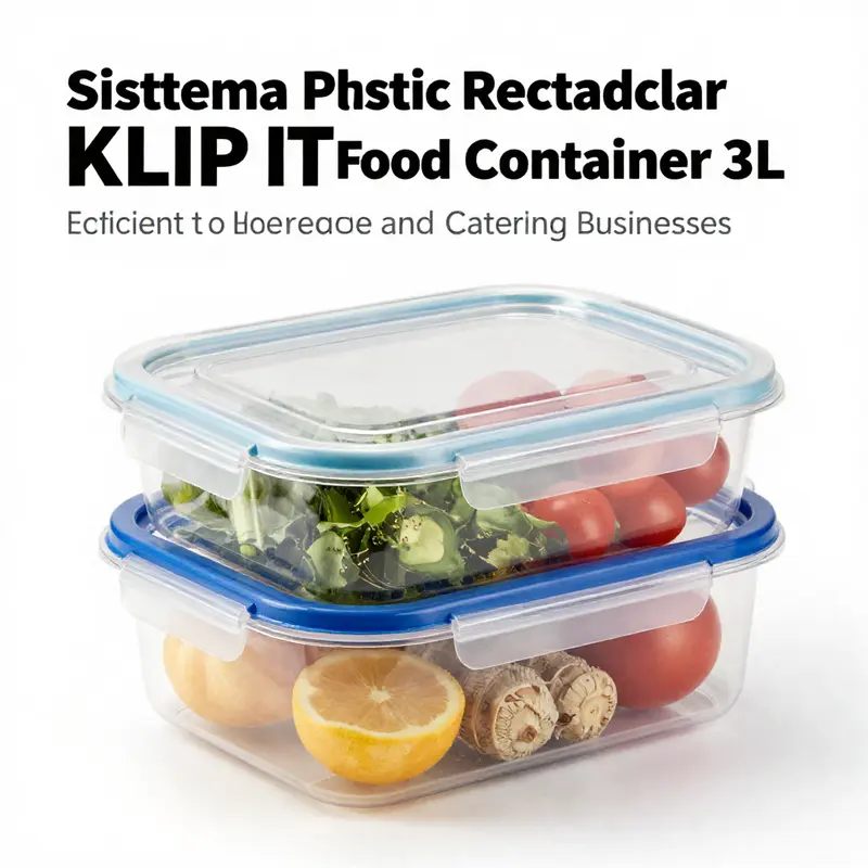 The Sistema KLIP IT PLUS Food Storage Container 3L with secure clips and fresh food demonstrates versatility in storage.
