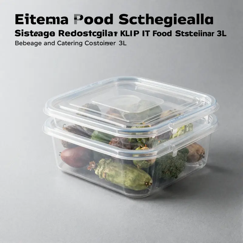 The Sistema KLIP IT PLUS Food Storage Container 3L with secure clips and fresh food demonstrates versatility in storage.