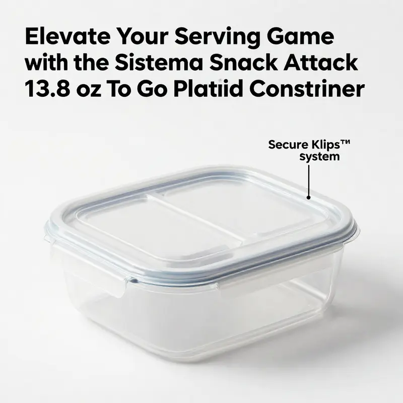 The Sistema Snack Attack container effectively holds snacks, ideal for various food service situations.