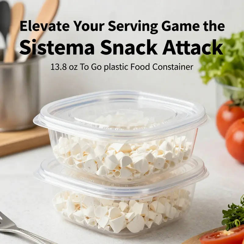 The Sistema Snack Attack container effectively holds snacks, ideal for various food service situations.