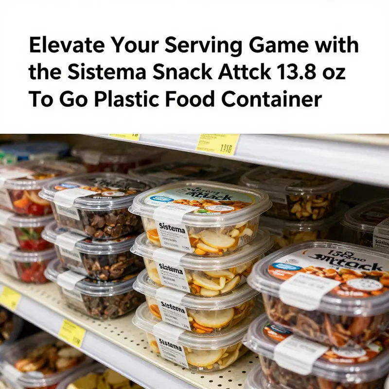 The Sistema Snack Attack container effectively holds snacks, ideal for various food service situations.