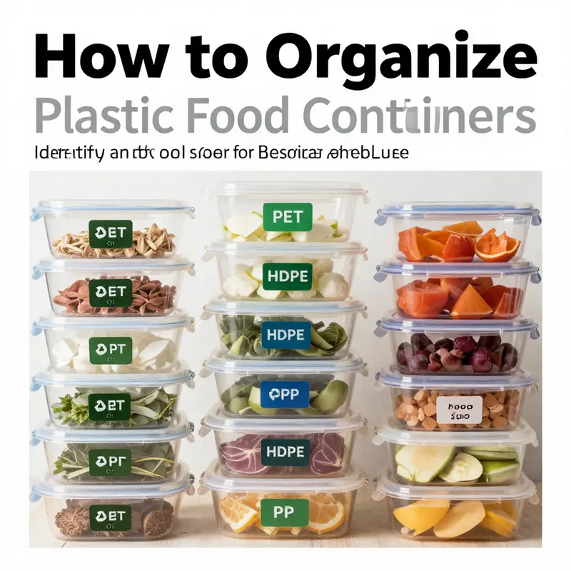 Assessing and purging plastic food containers to ensure only safe, usable items remain.