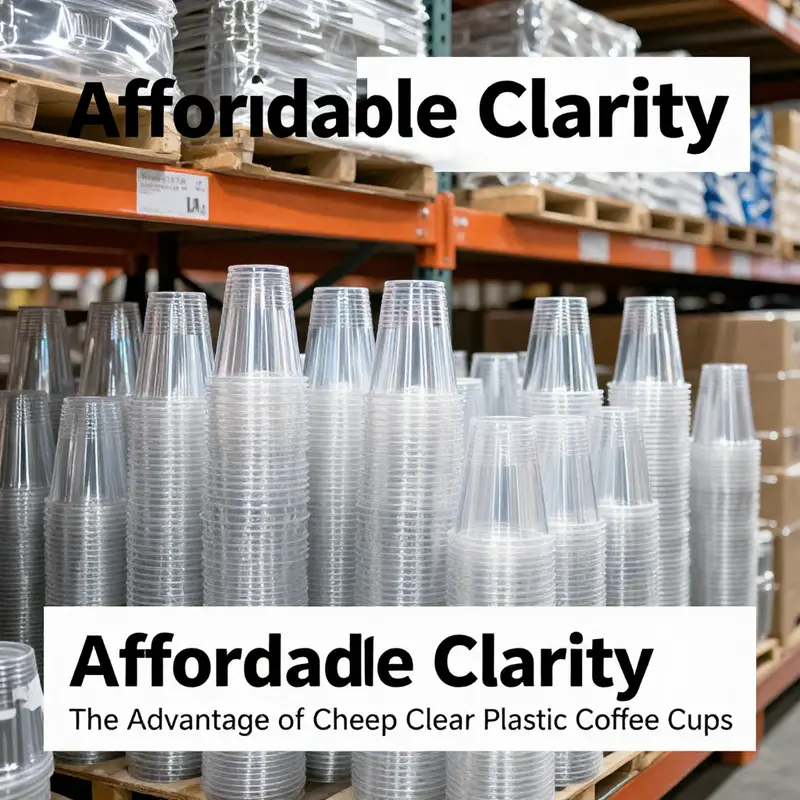 Versatile uses of cheap clear plastic coffee cups in various beverage services.