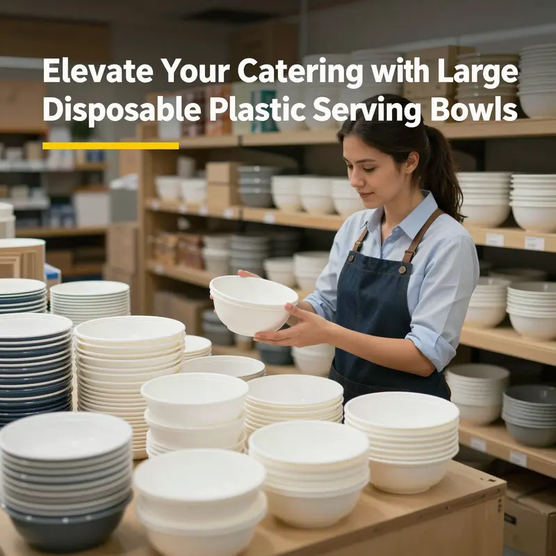 Innovative designs in disposable plastic serving bowls enhance catering versatility.