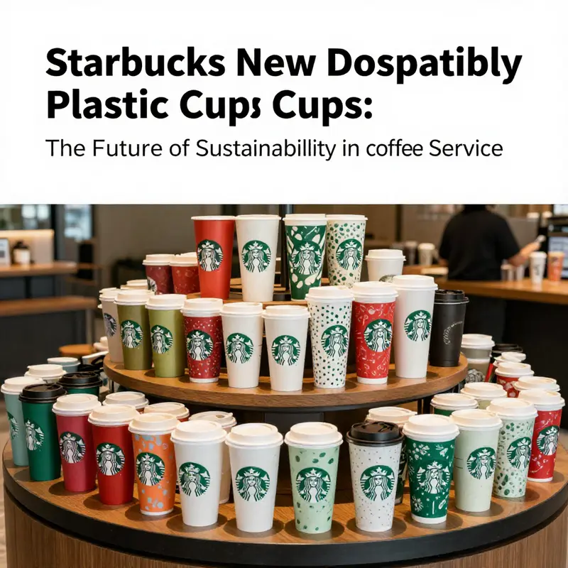 Starbucks promotes reusable options for sustainability while planning to eliminate disposable cups.