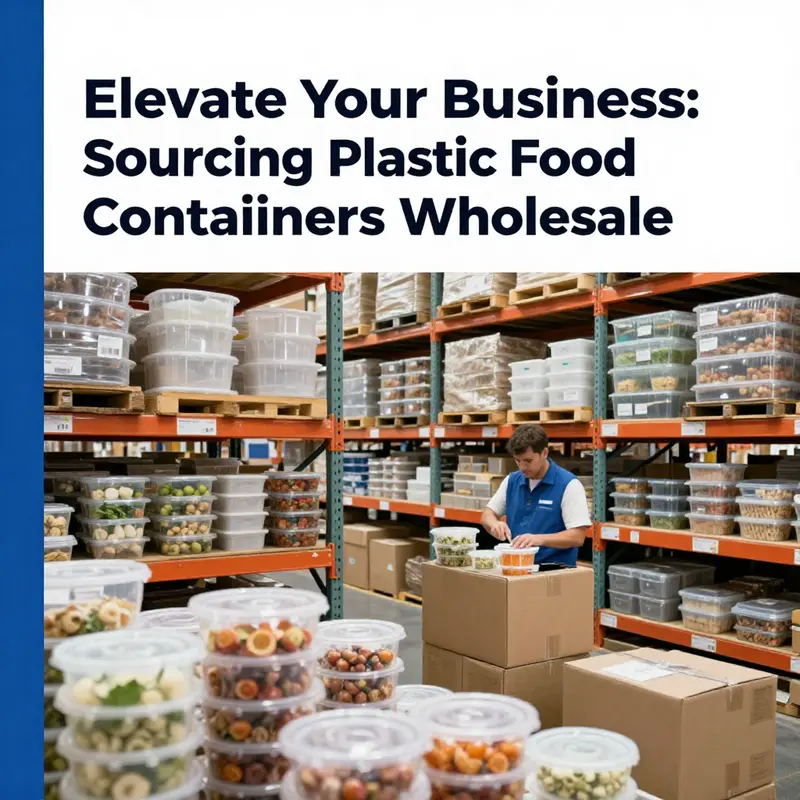 Exploring effective strategies for sourcing plastic food containers in a wholesale setting.