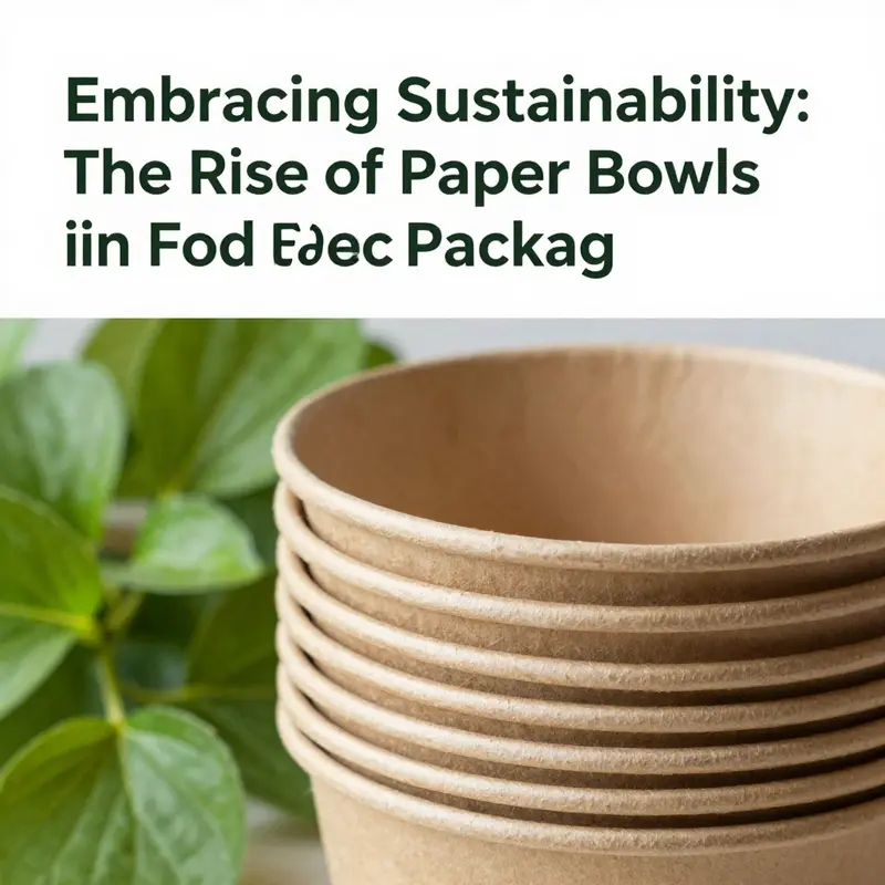 Sustainable paper bowls made from renewable materials, showcasing their eco-friendly design.