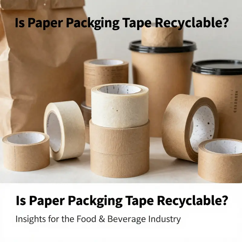 A selection of sustainable packaging options for the food and beverage industry, highlighting paper materials.