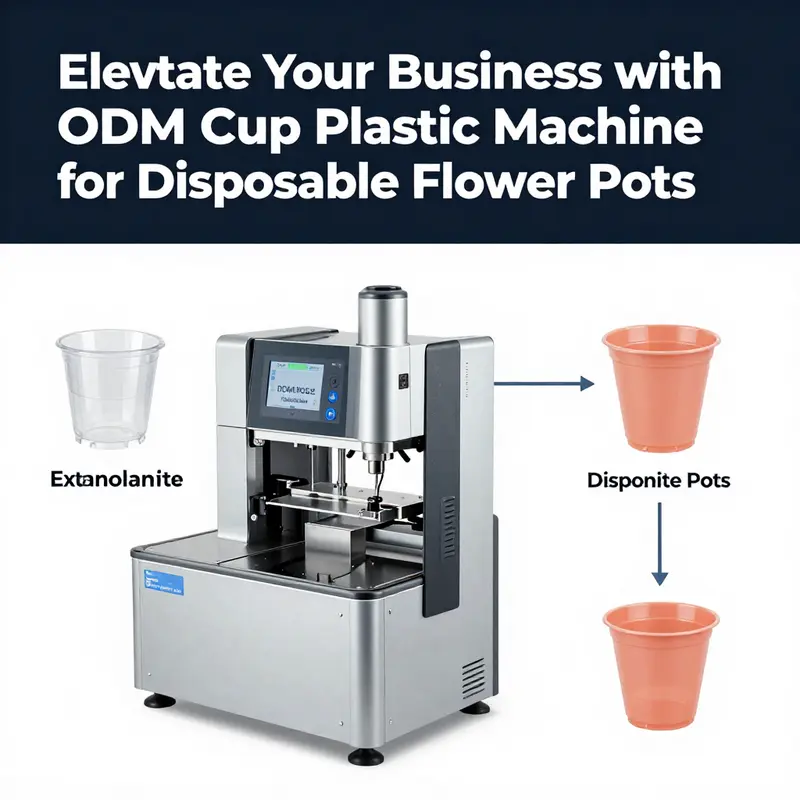 Illustration of the ODM Cup Plastic Machine demonstrating its technical features and capabilities.