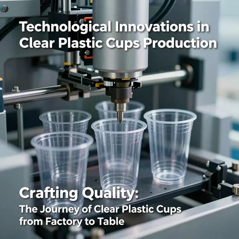 A glimpse into the manufacturing processes that produce high-quality clear plastic cups.