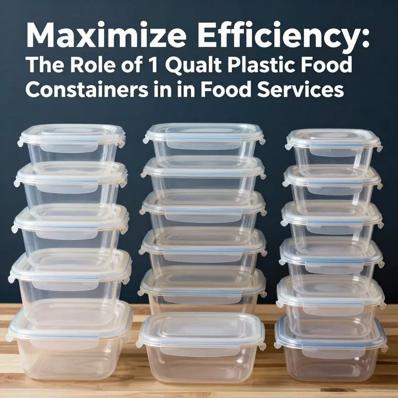Showcasing various 1 quart plastic food containers filled with diverse ingredients, emphasizing practicality and convenience.