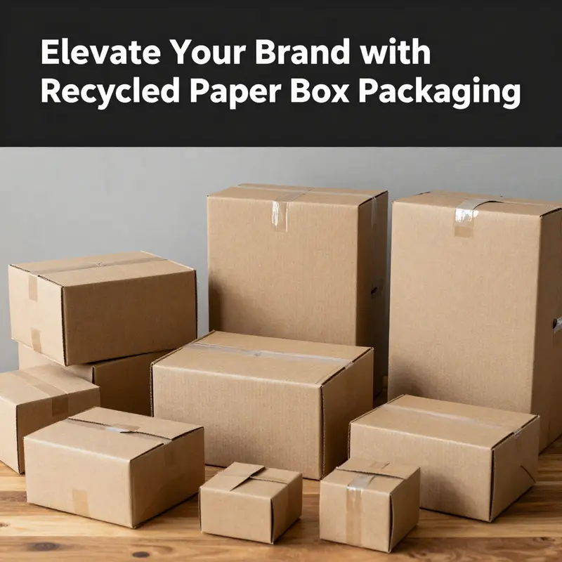 Diverse types of recycled paper boxes tailored for different e-commerce needs.