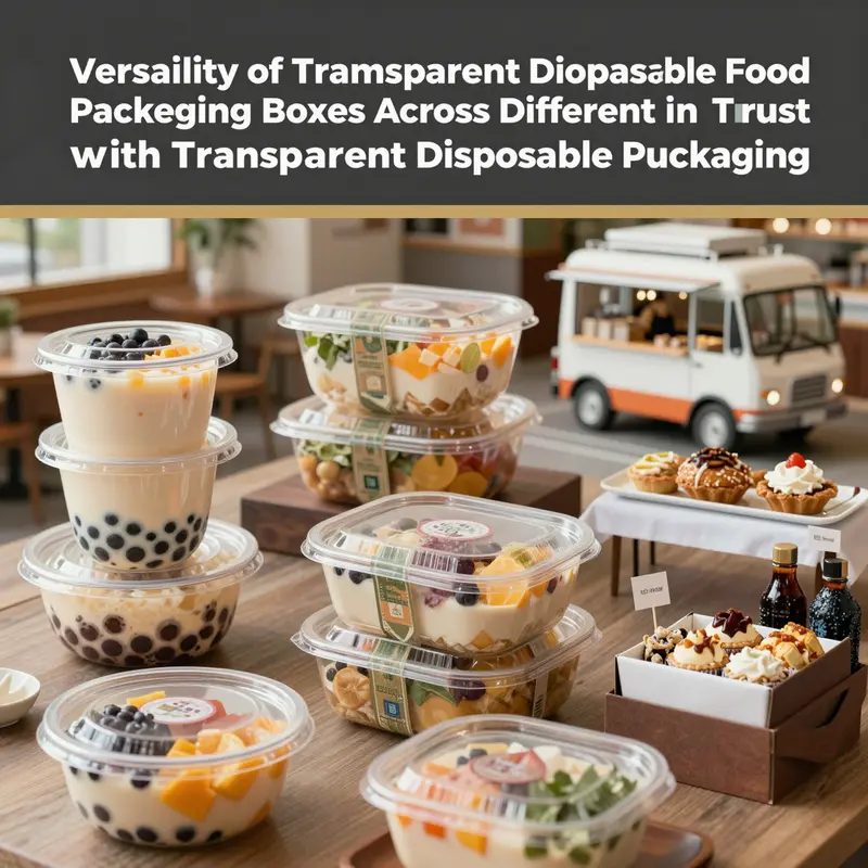 Transparent packaging allows consumers to see the quality and freshness of the food, enhancing their trust.