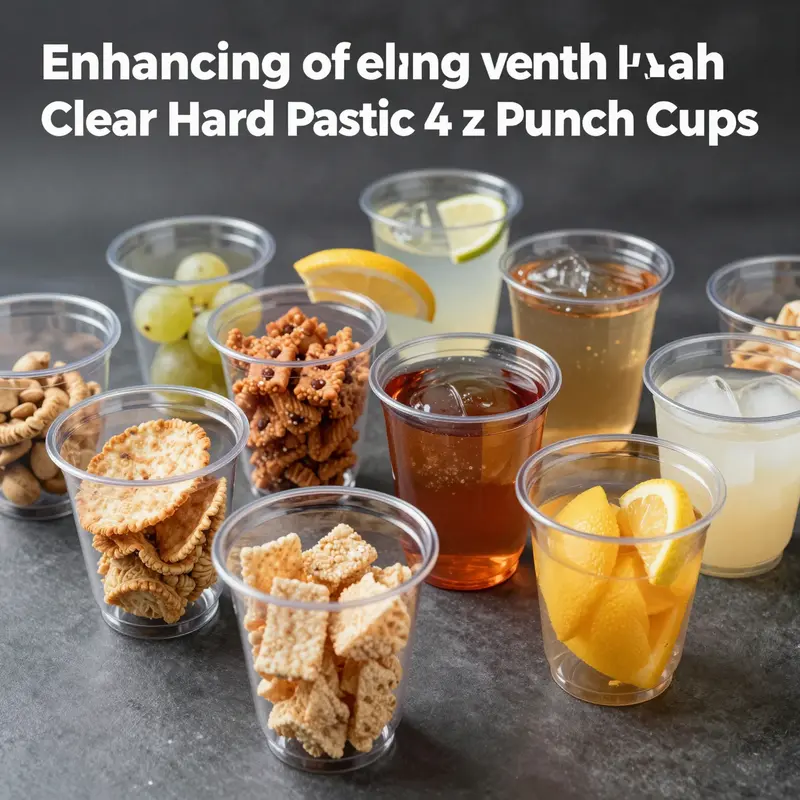 Clear hard plastic 4 oz punch cups elevate the service at events with their appealing and functional design.