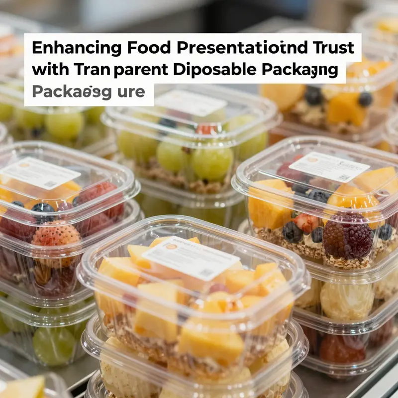 Transparent packaging allows consumers to see the quality and freshness of the food, enhancing their trust.