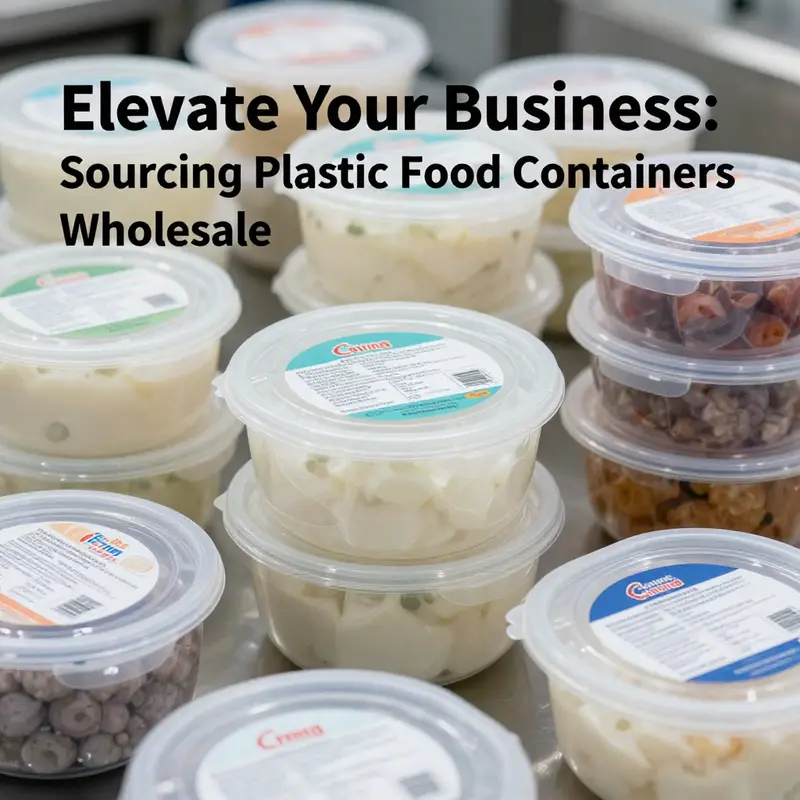 Exploring effective strategies for sourcing plastic food containers in a wholesale setting.