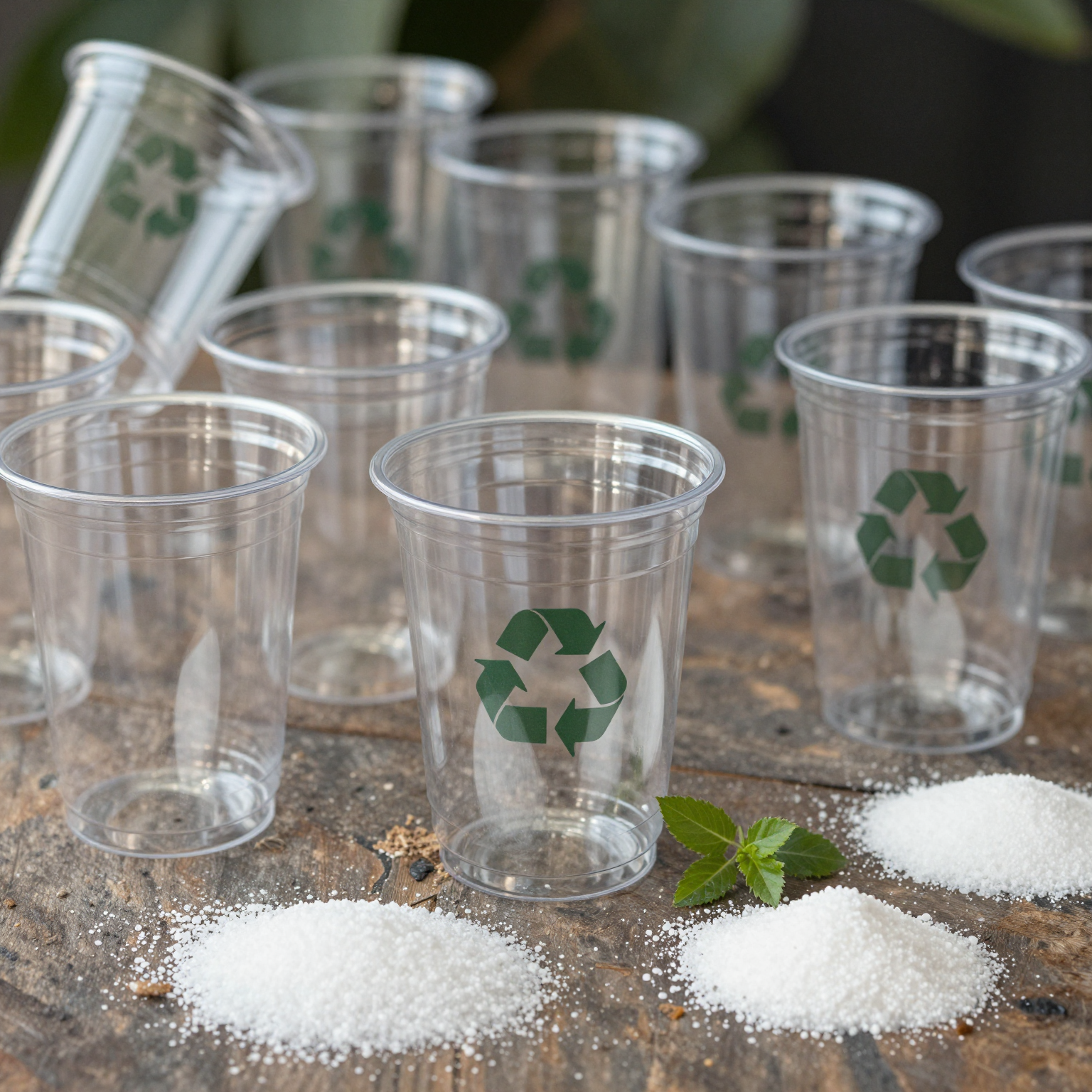 Eco-friendly manufacturing practices in the production of clear plastic cups