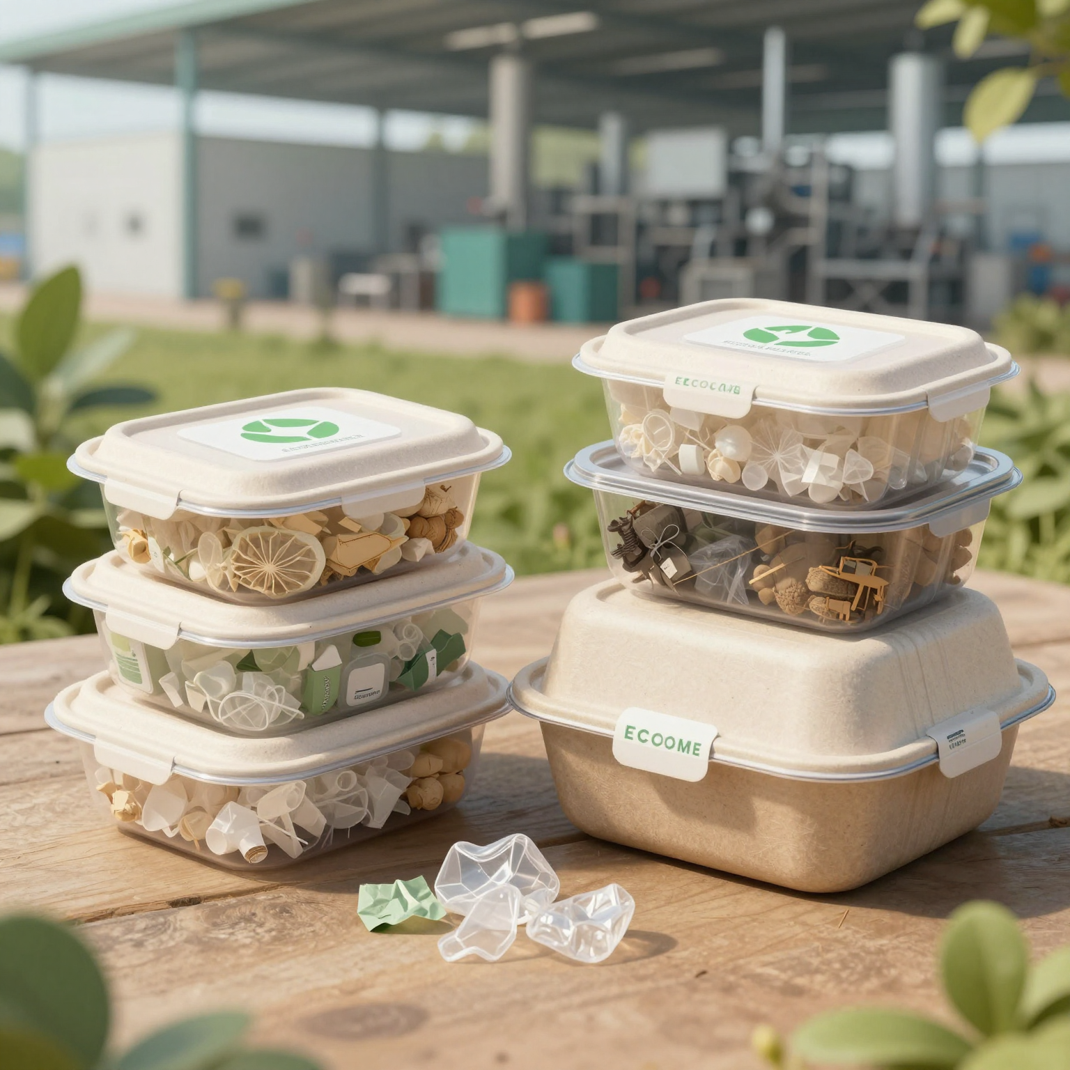 Eco-Friendly Plastic Food Containers