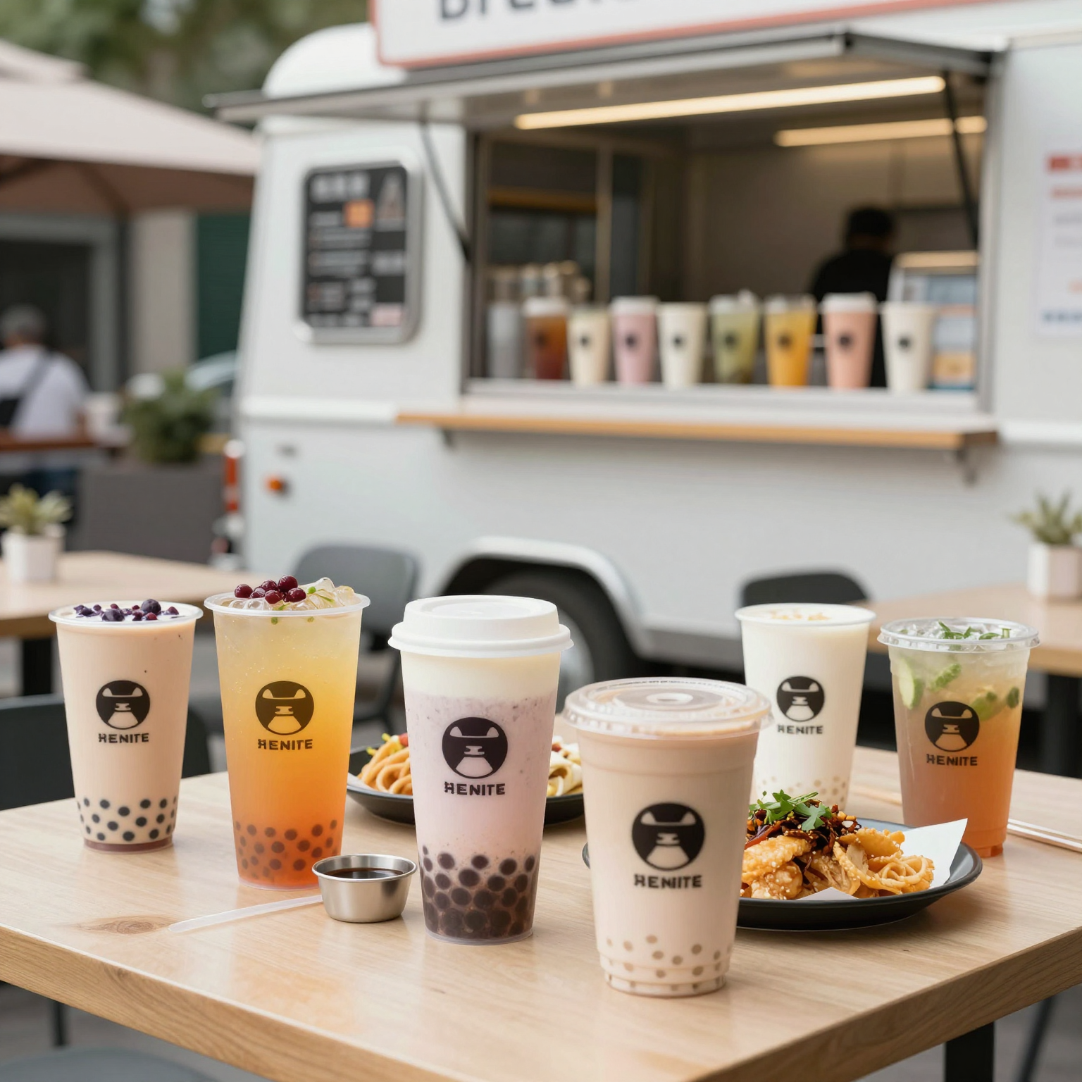 Disposable plastic cups in various environments