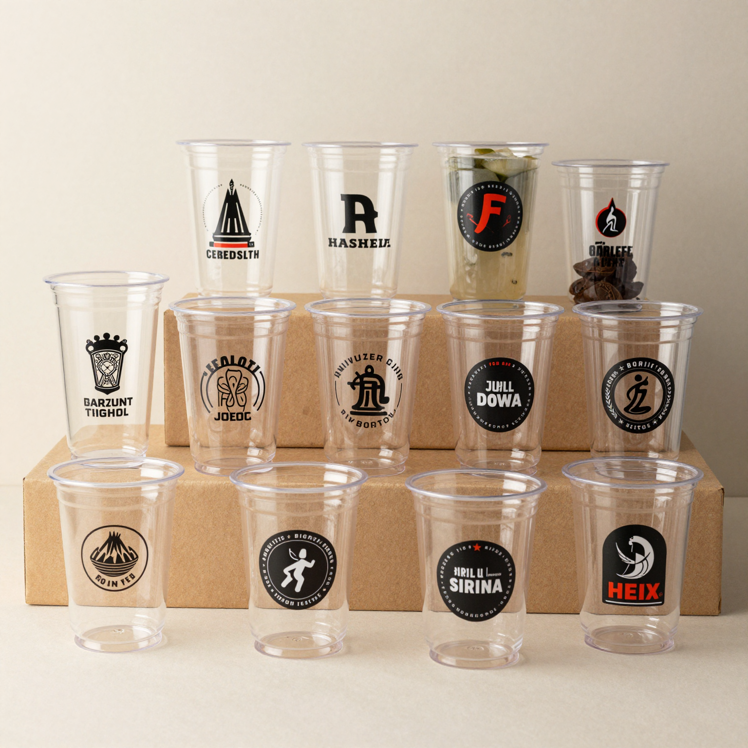 Customized Clear Plastic Cups