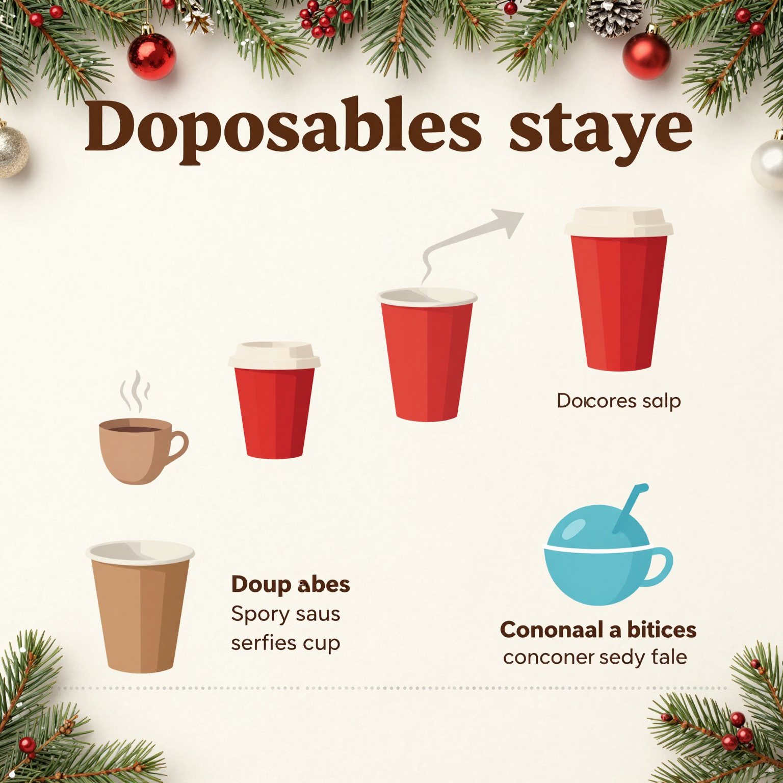 Festive Statistics on Disposable Cups