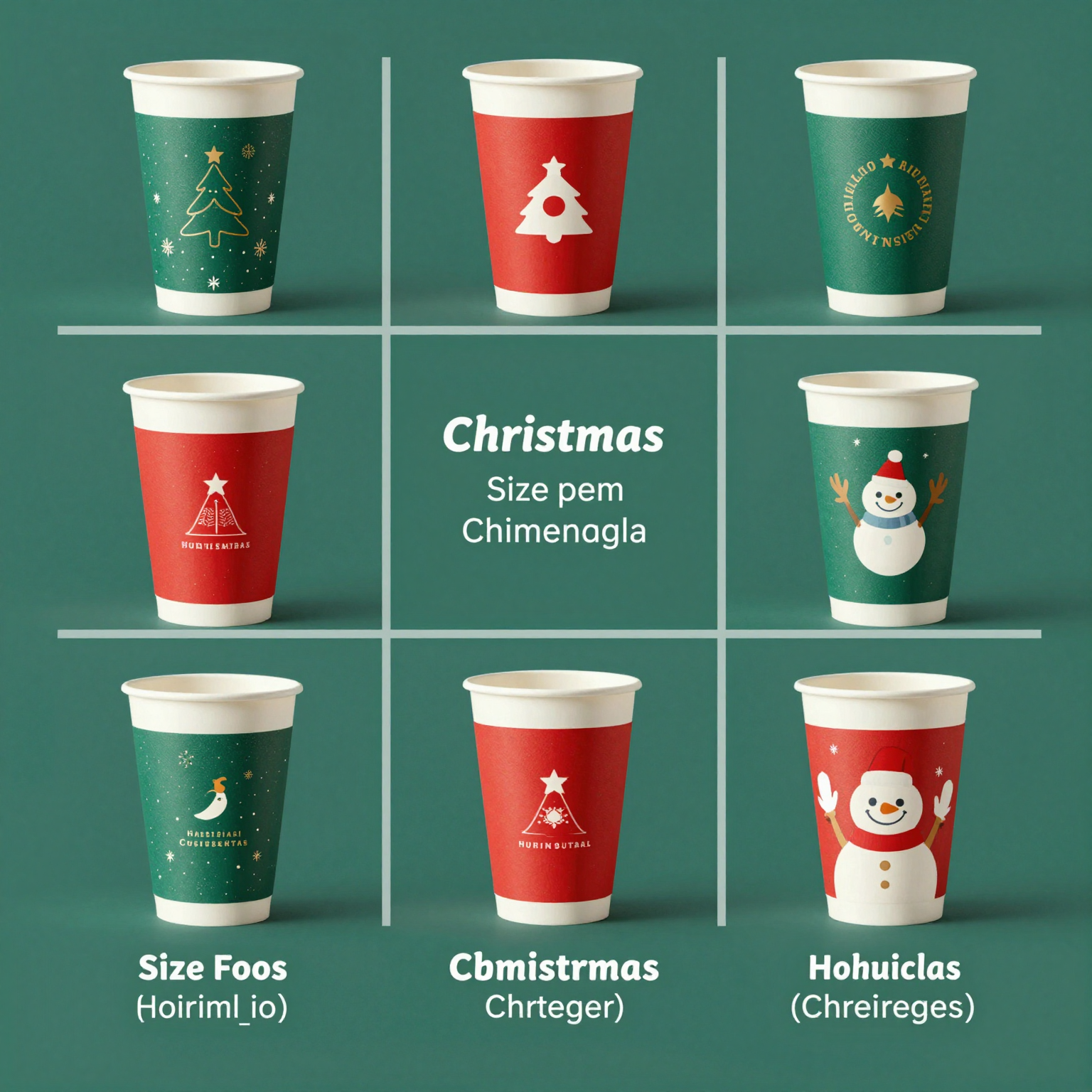 Comparison Table of Christmas Disposable Cups