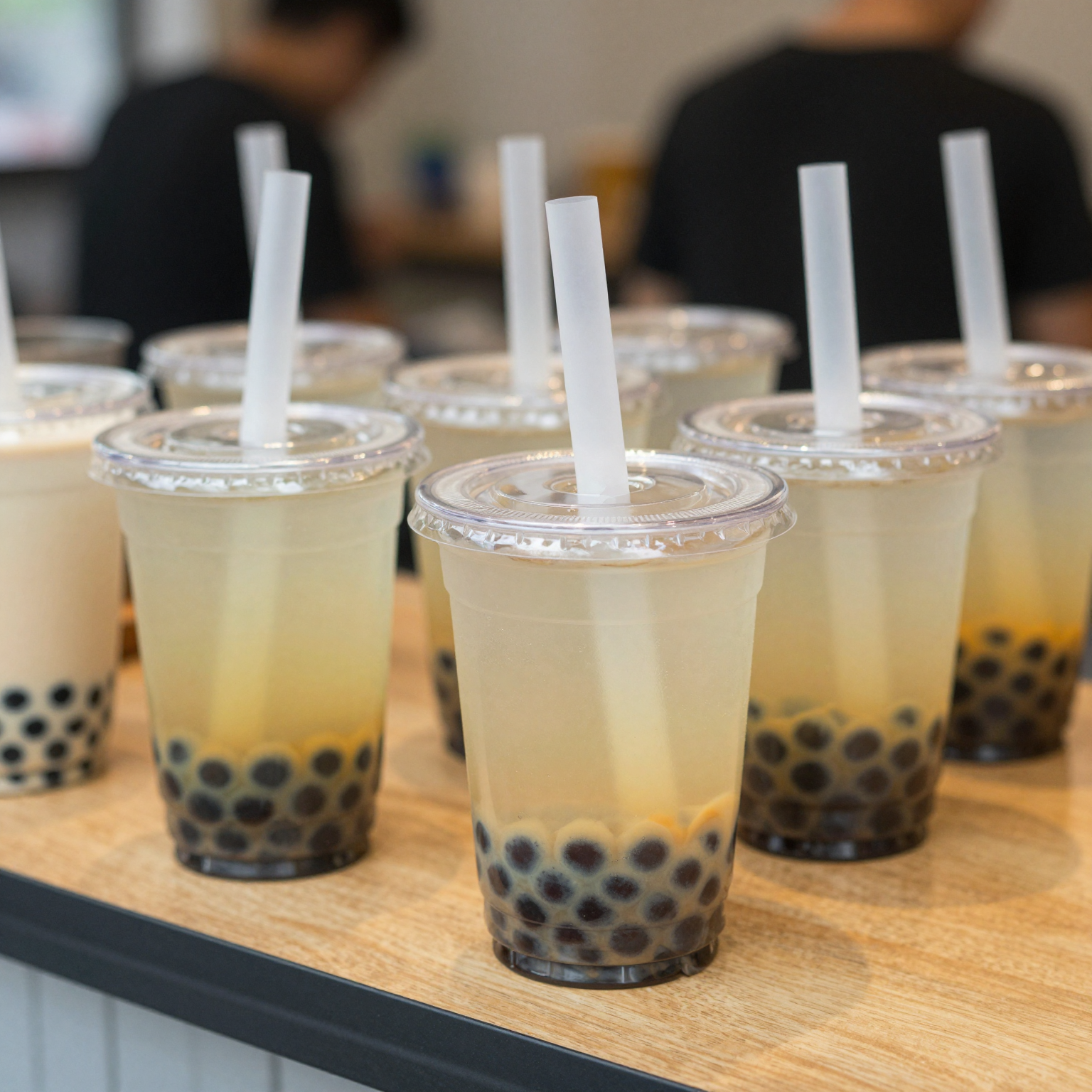 Clear Plastic Tumbler Cups with Straws