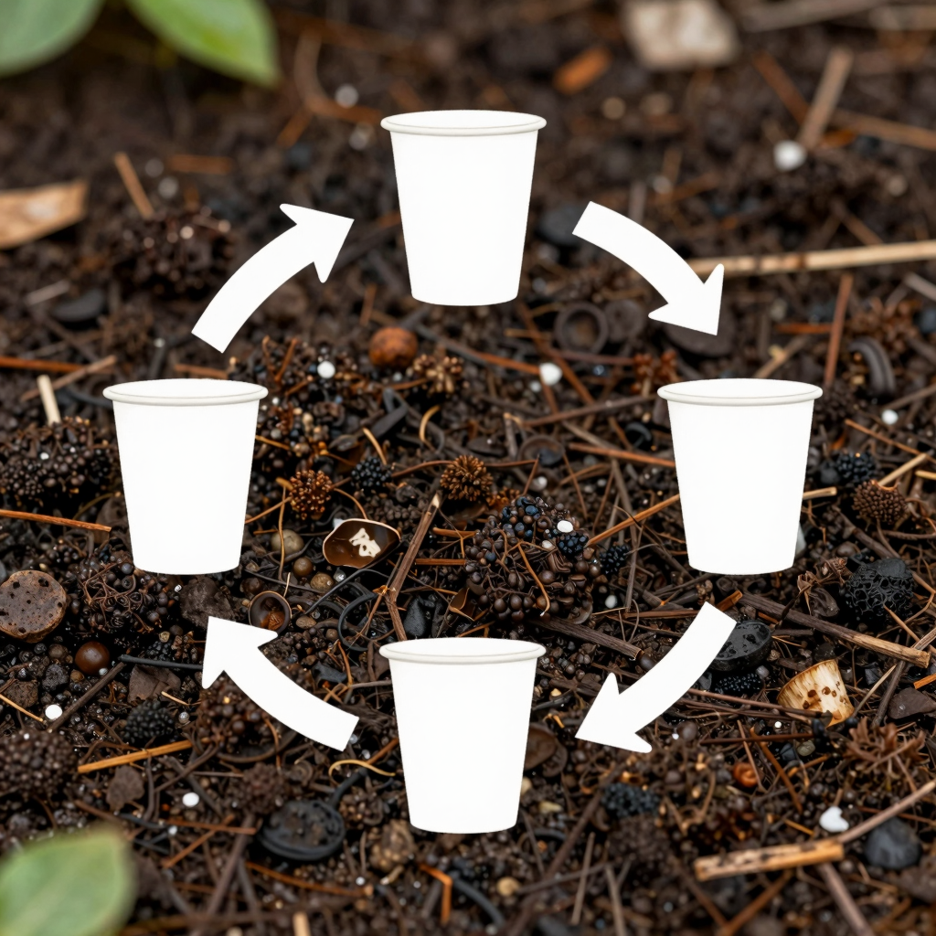 Composting Process of Paper Coffee Cups