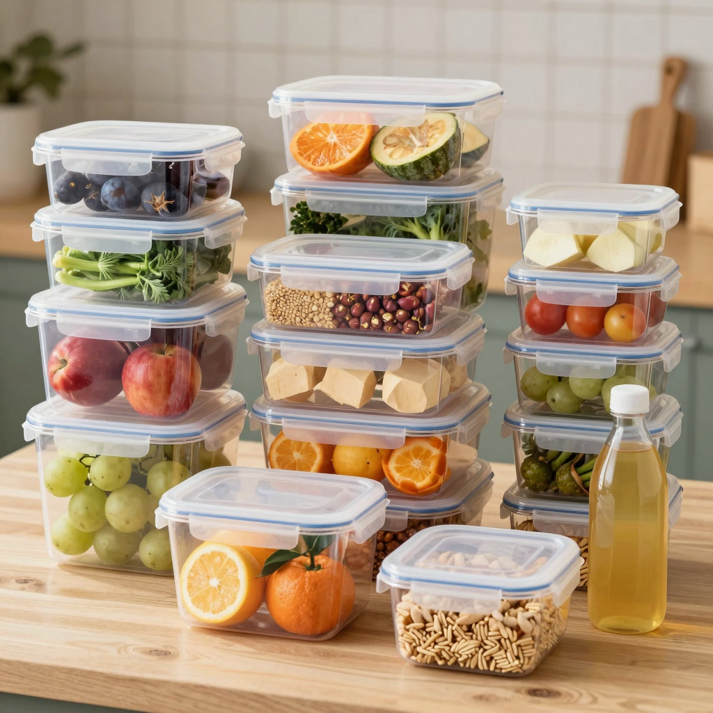 Freshware 32 oz plastic food storage containers