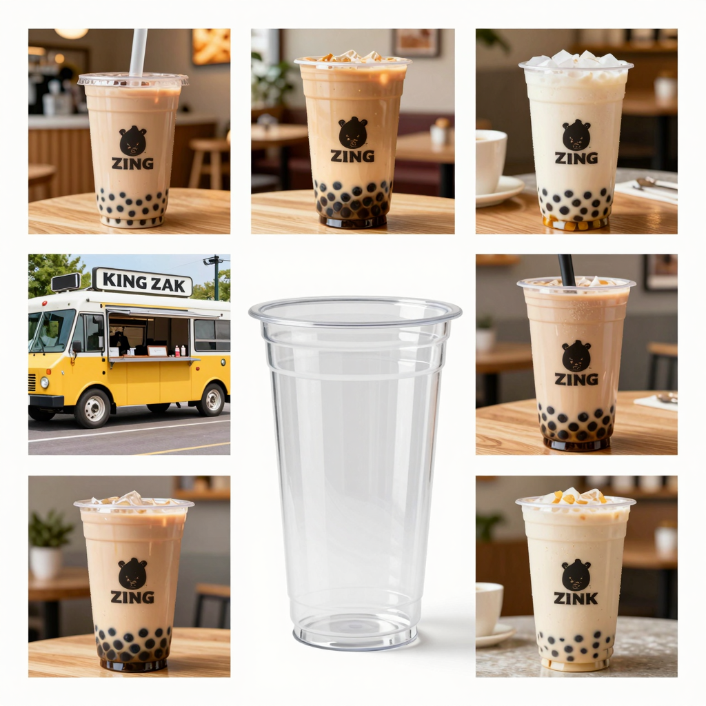 King Zak Clear Plastic Portion Cups
