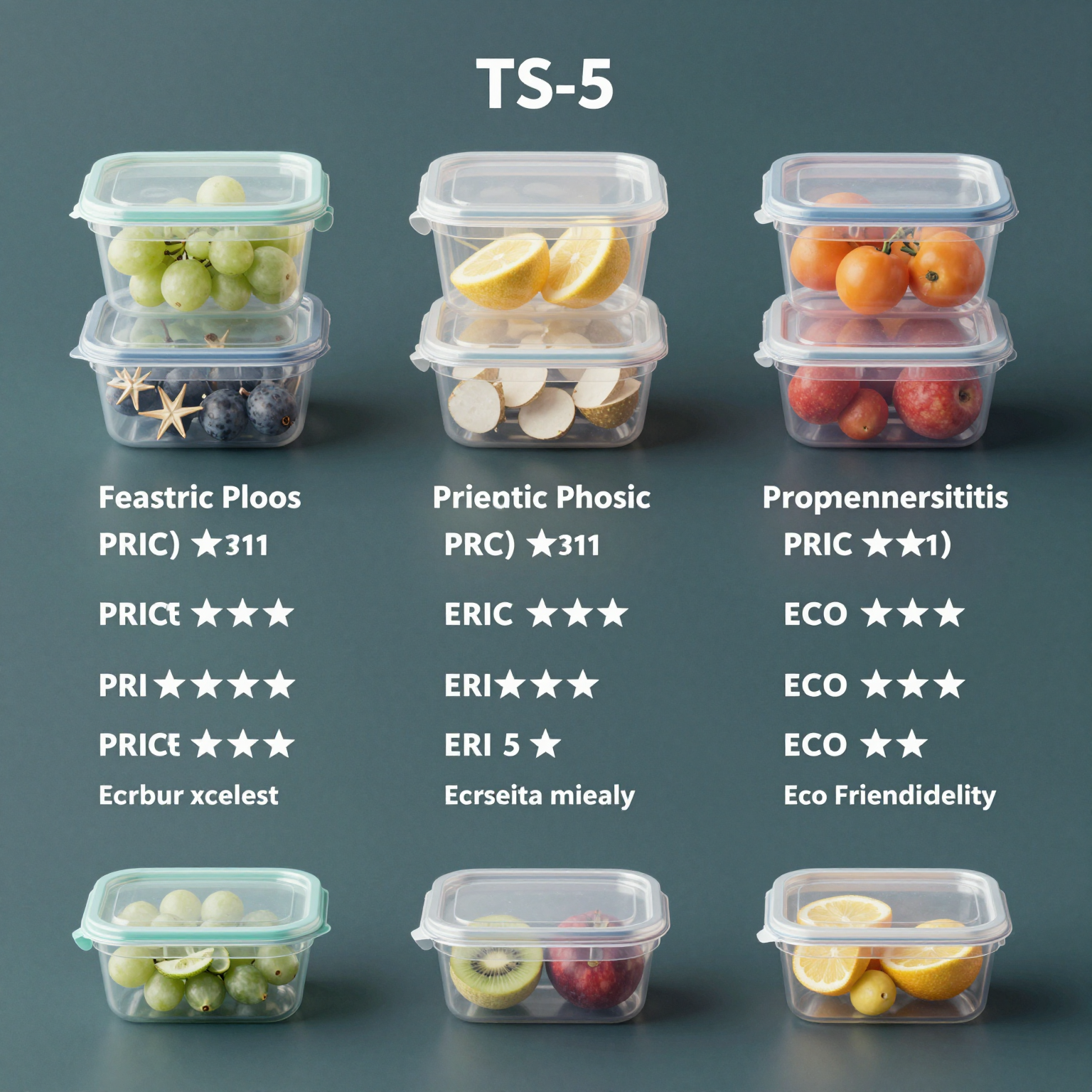 TS-5 Plastic Food Container Comparison