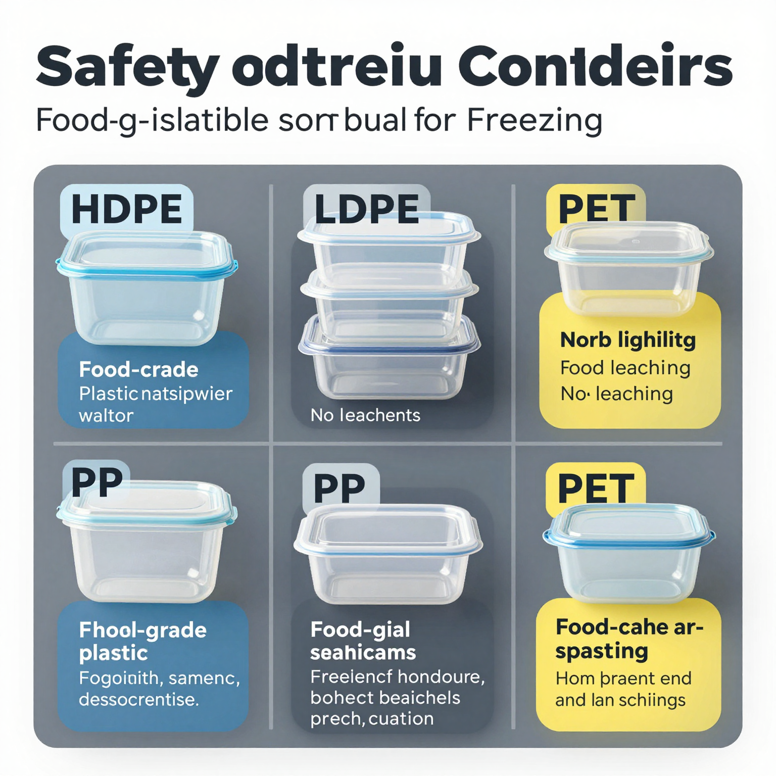 Food-Grade Plastic Containers Suitable for Freezing
