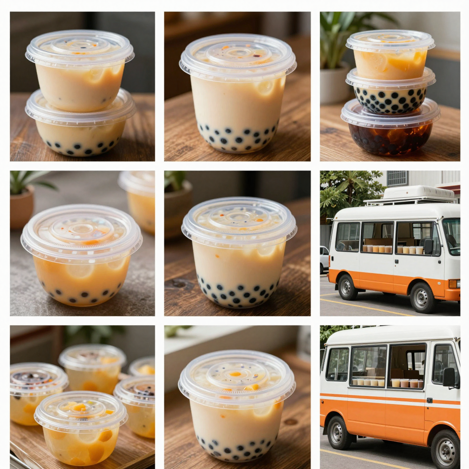 Round Plastic Food Containers