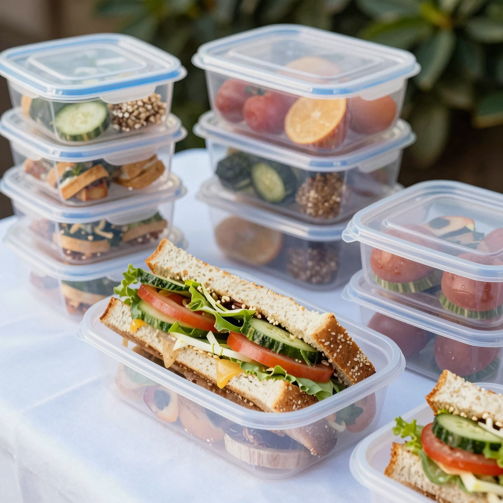 Catering Service with Rubbermaid Plastic Food Containers