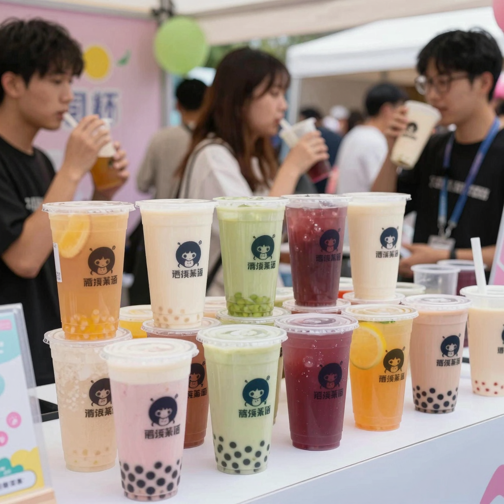 Colorful Personalized Disposable Plastic Cups