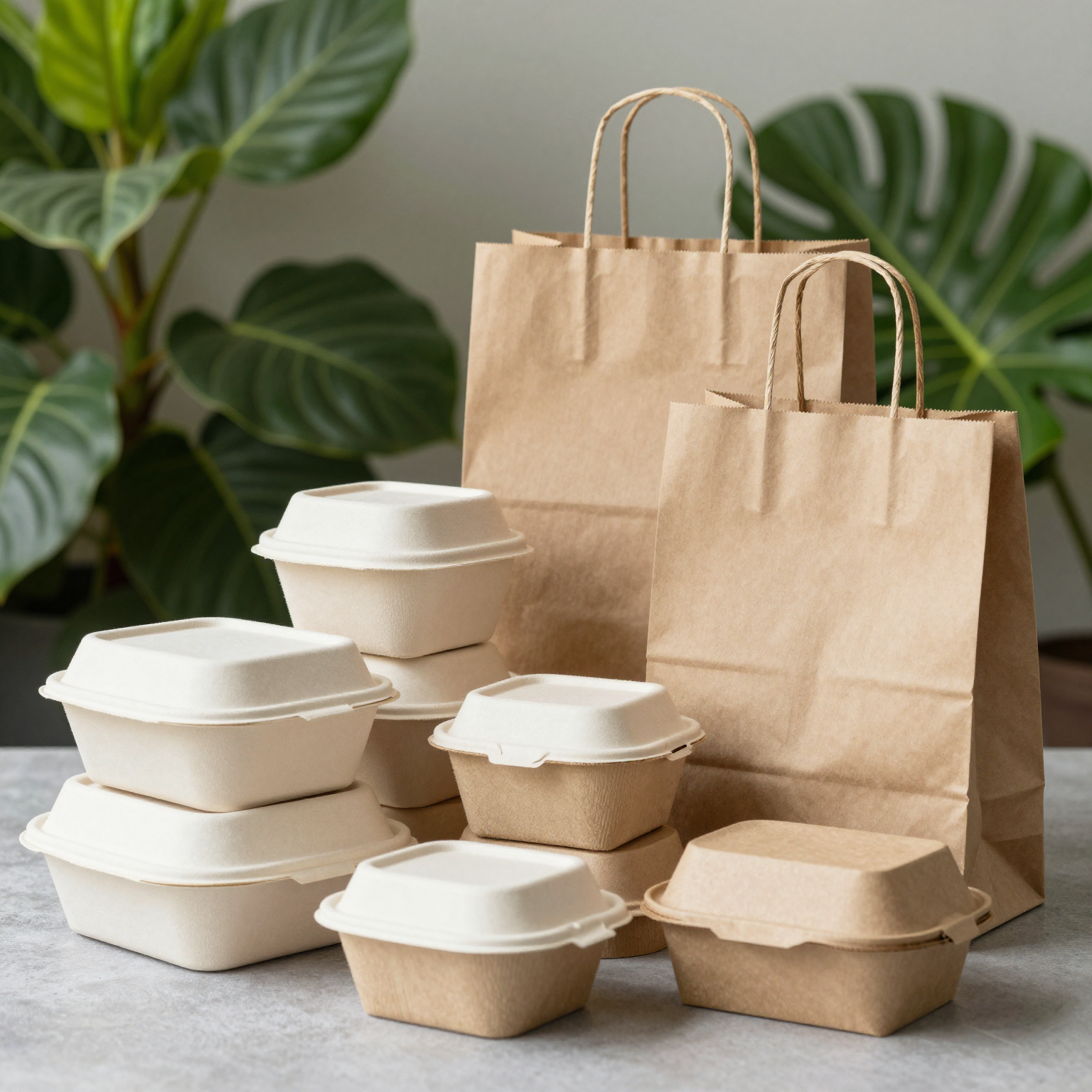 Sustainable takeaway food packaging