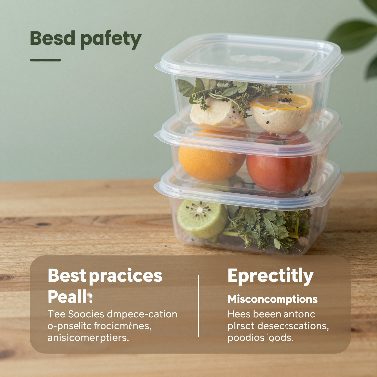 Importance of Food Safety in Plastic Containers