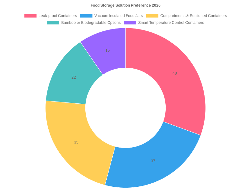 Chart showing consumer preferences for food storage solutions in the hospitality industry