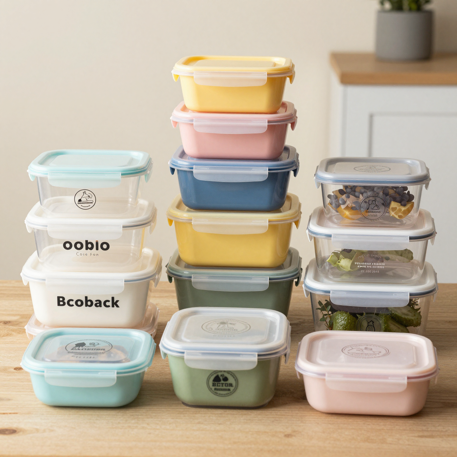 Customized Plastic Food Storage Containers