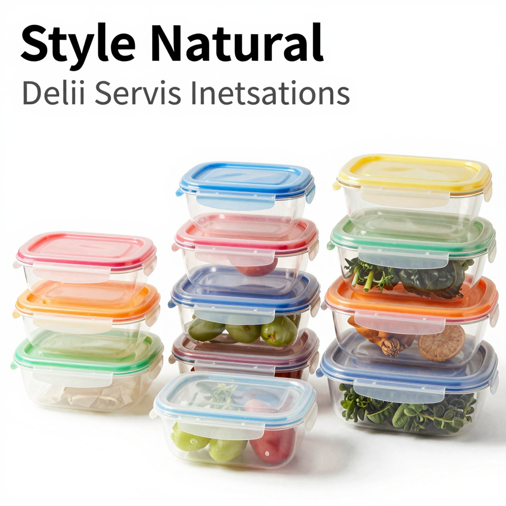 Deli Plastic Food Storage Containers