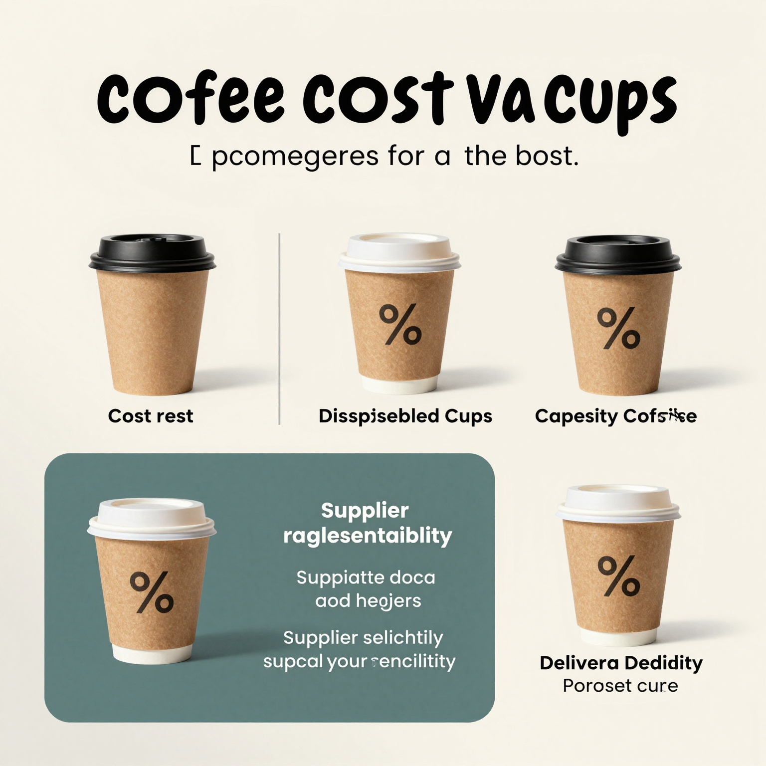 Infographic on Purchasing Considerations for Disposable Coffee Cups