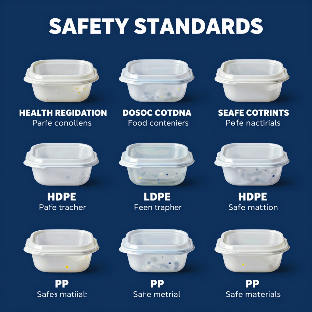 Safety Standards for Large Plastic Disposable Food Containers