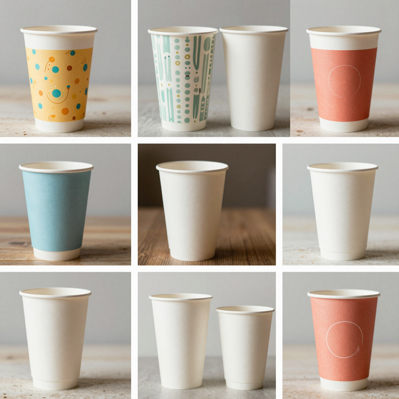 Various Paper Cup Designs