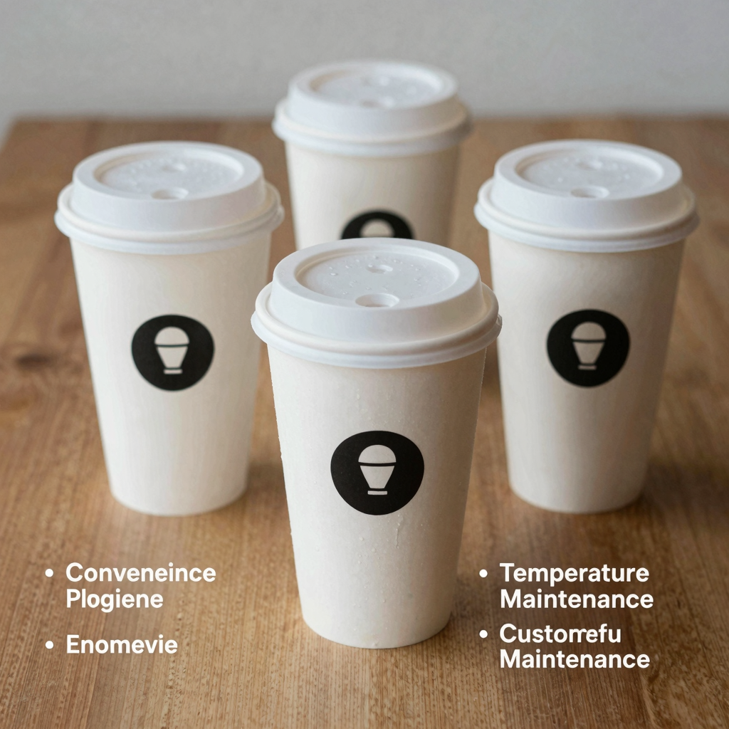 Infographic on Benefits of Disposable Plastic Cups with Lids