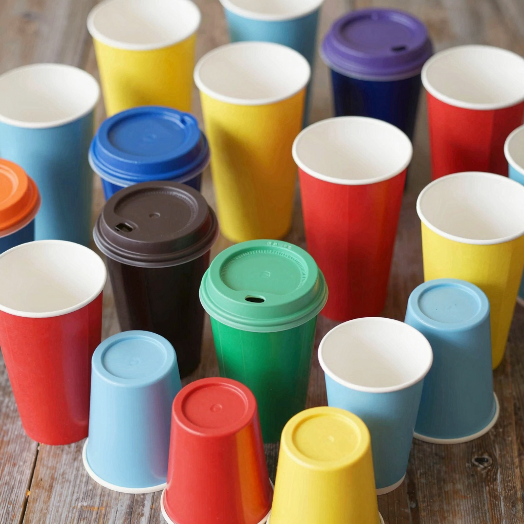 Colorful Disposable Plastic Cups
