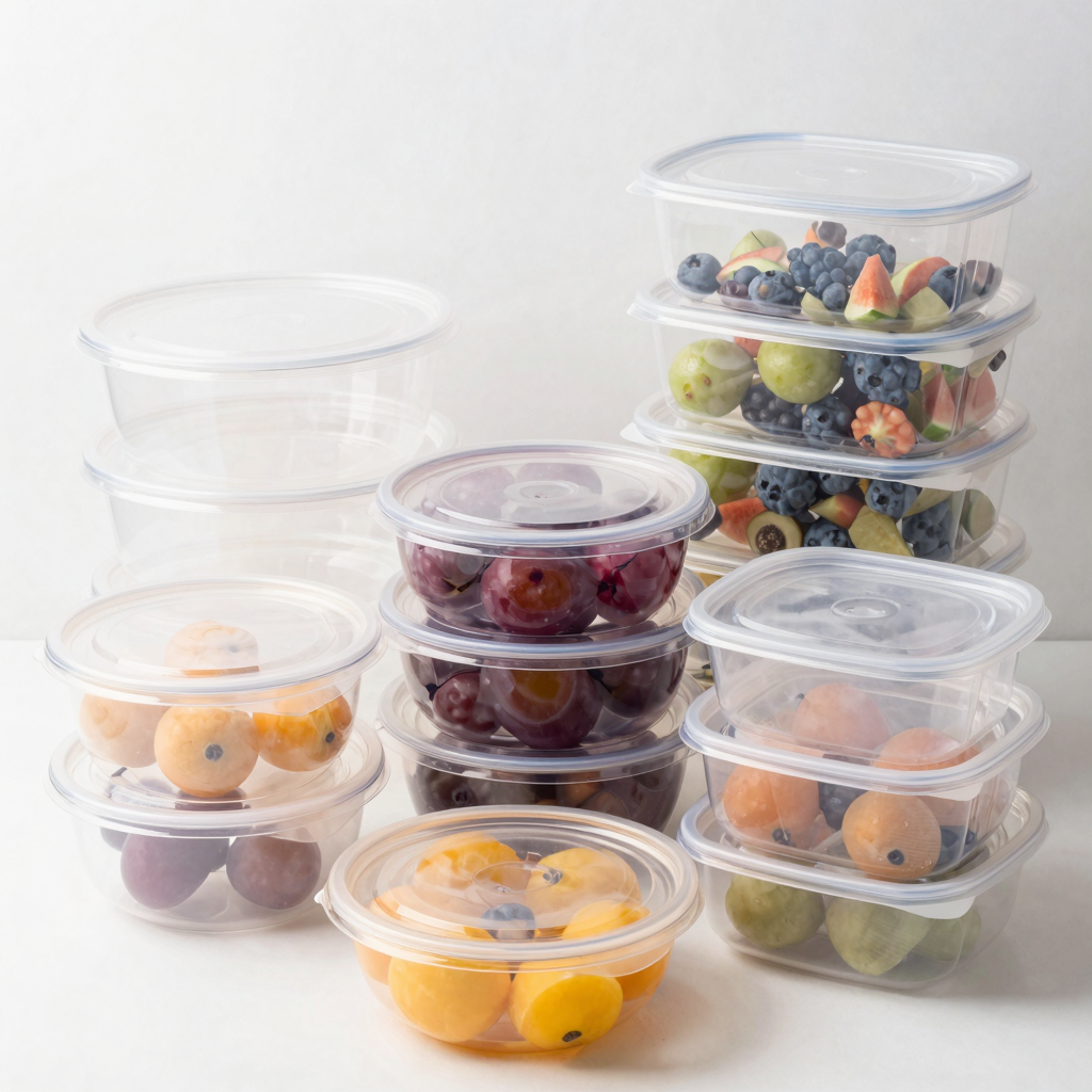 Various Plastic Food Containers