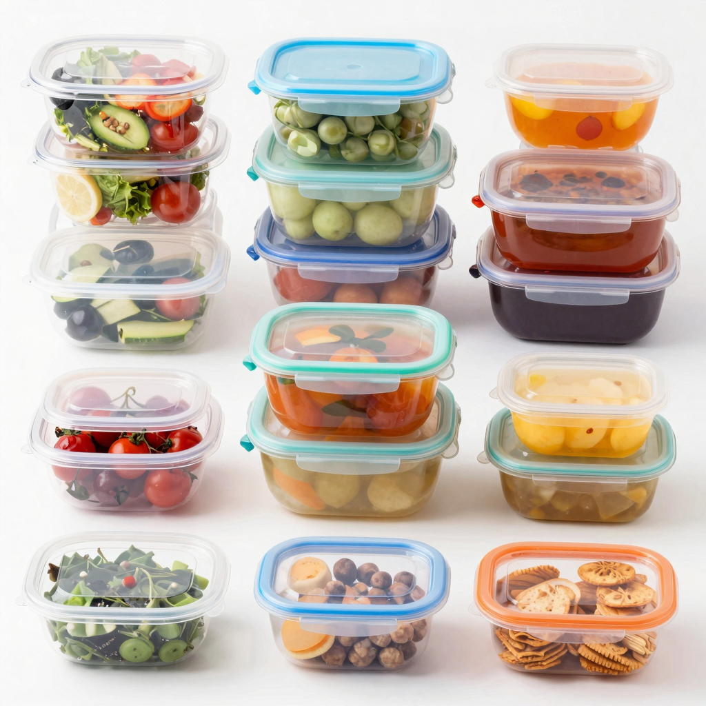 Various Plastic Food Containers