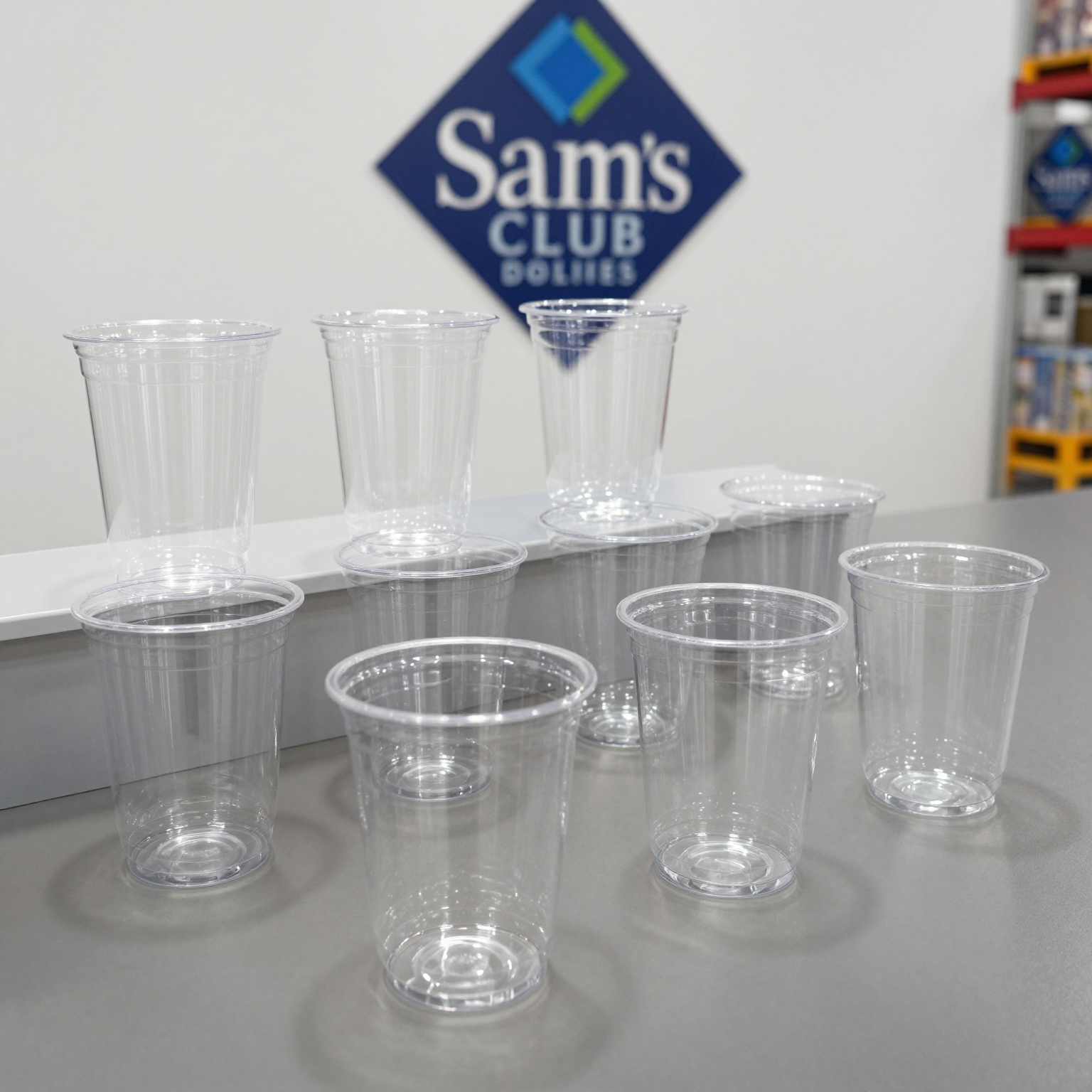 Sam's Club 9 oz Clear Plastic Cups