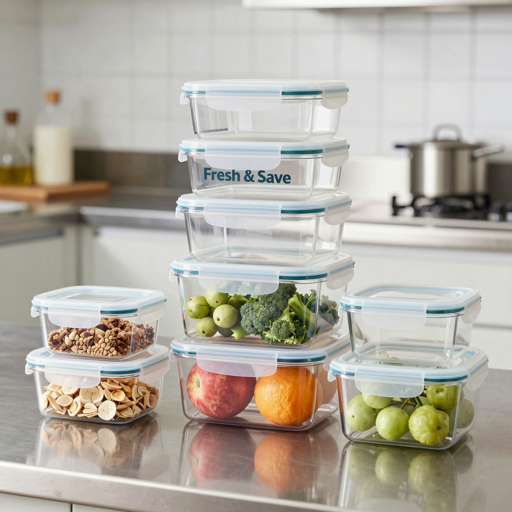 Zwilling Fresh & Save Clear Tritan Plastic Containers in Commercial Kitchen